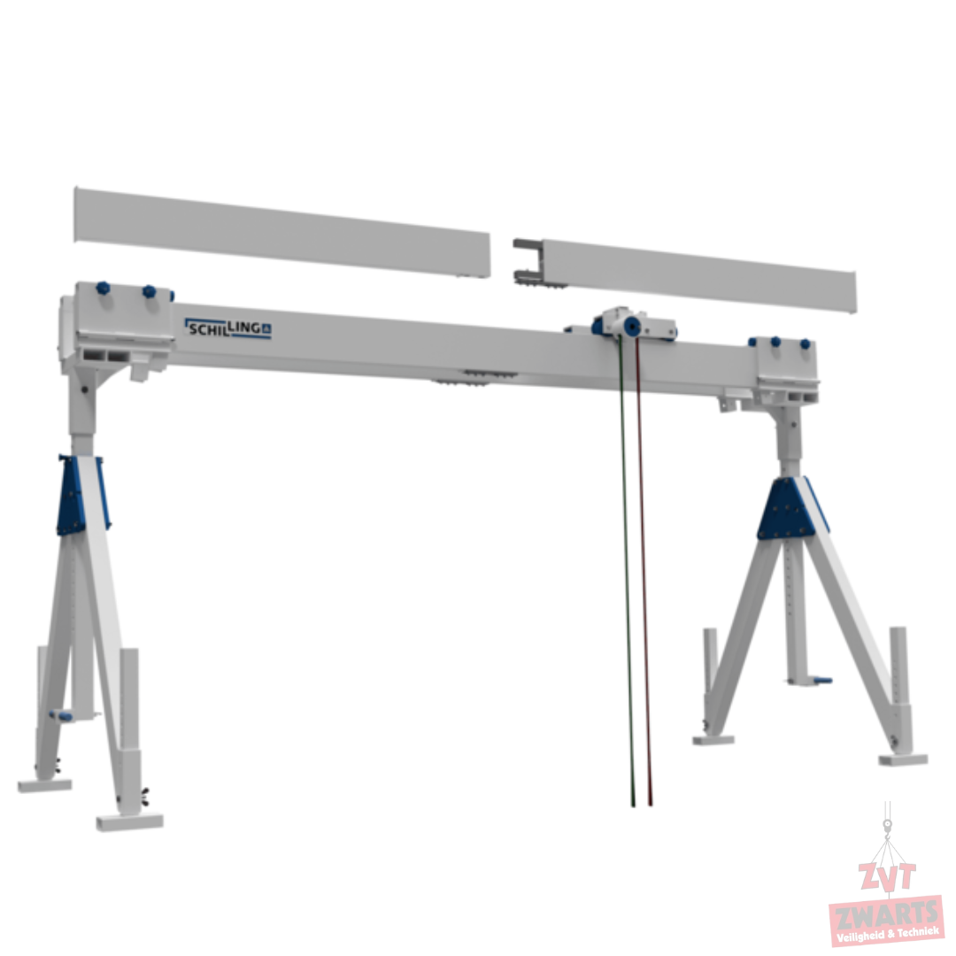 Schilling Aluminium portaalkraan dubbele balk klein