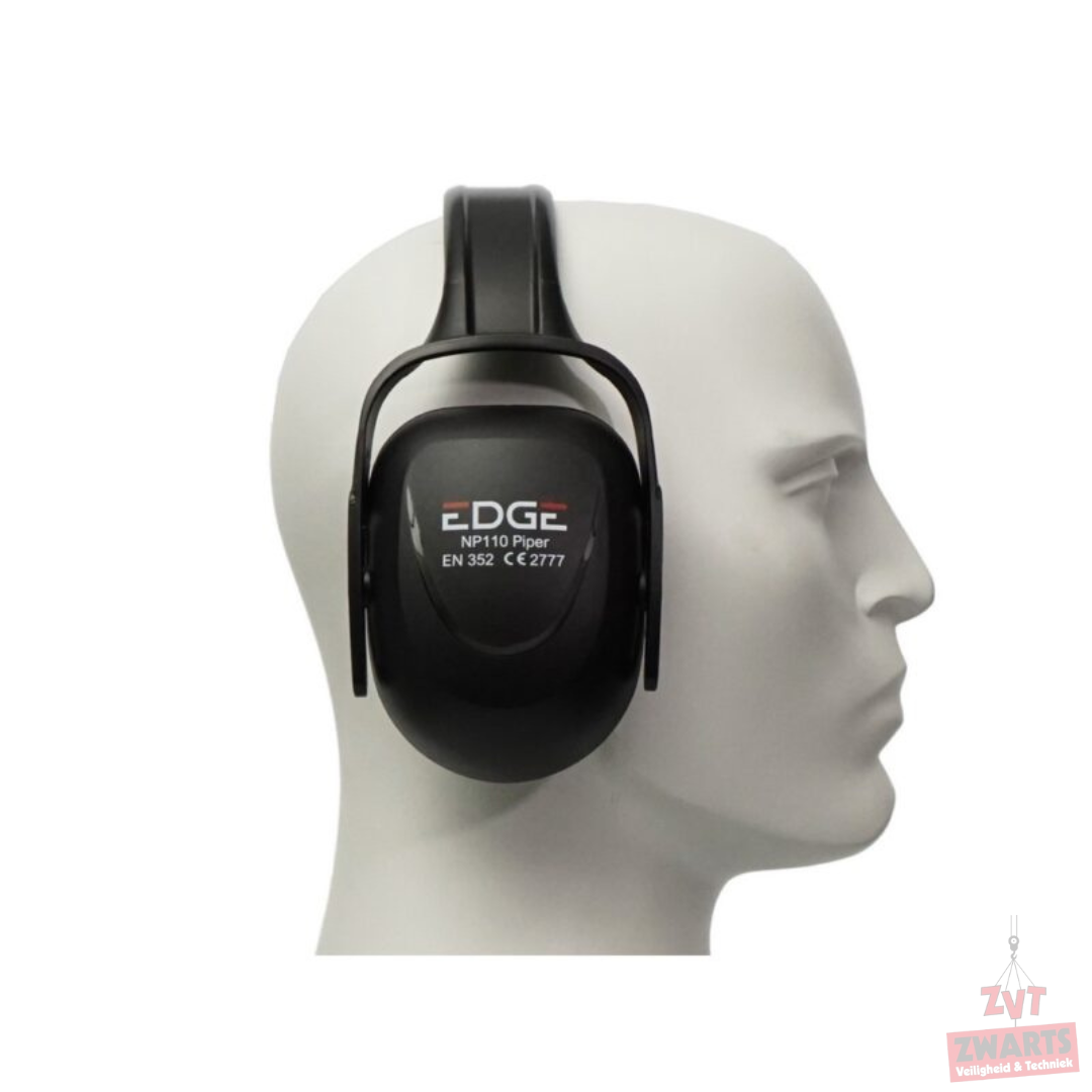 Edge Piper economy gehoorkap Kunststof beugel SNR29 dB