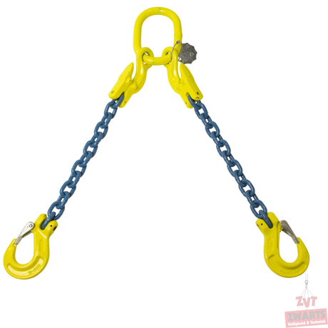 Ketting 2-sprong met inkorthaak - 6mm - 2/1.4 Ton