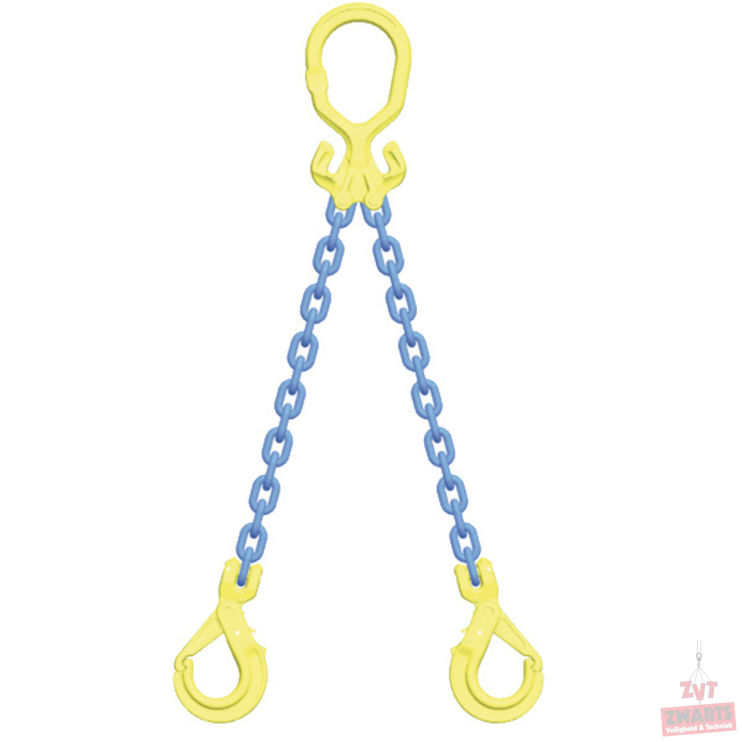 Ketting 2-sprong met inkorthaak - 10mm - 5.6/4 Ton